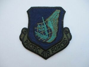 【送料無料・中古】アメリカ空軍PACIFIC AIR FORCES太平洋空軍パッチ刺繍ワッペン/PACAFエアフォースAIR FORCE米空軍USAF米軍OD B M52