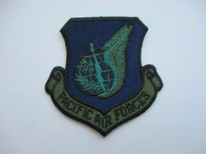 【送料無料】アメリカ空軍PACIFIC AIR FORCES太平洋空軍パッチ刺繍ワッペン/PACAFエアフォースAIR FORCE米空軍USAF米軍ODミリタリーB M52