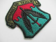 【送料無料】アメリカ空軍TACTICAL AIR COMMAND戦術航空軍団パッチ刺繍ワッペン/TACエアフォースAIR FORCE米空軍USAF米軍OD陸軍航空軍 M54_画像3