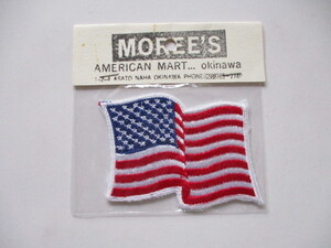 【送料無料】アメリカ国旗 星条旗 パッチ刺繍ワッペン/FLAG PATCH米軍patchesフラッグUSAミリタリーARMY徽章Fアーミー装備サバゲー M56