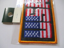 【送料無料】アメリカUSA星条旗 パッチ刺繍ワッペン/国旗FLAG PATCH米軍patchesフラッグBミリタリーARMY徽章アーミー装備サバゲー M56_画像4