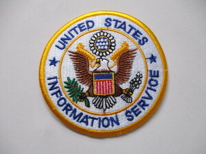 【送料無料】アメリカ合衆国広報文化交流局UNITED STATES INFORMATION SERVICEパッチ刺繍ワッペン/ USISエンブレムpatches白頭鷲USIA M56