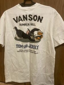 D VANSON×Tom＆Jelly コラボ 半袖 Tシャツ トムとジェリー