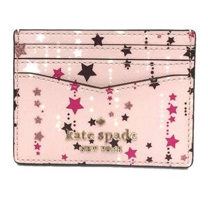 kate spade ケイトスペード カードケースsm slim card holder K4730 twinkle printed トゥインクル 流れ星 aq6696