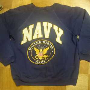 10000円即決・送料無料 ヘインズ 80s ヴィンテージ スウェット MADE IN USA NAVY ミリタリー