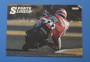 ヤマハ　スポーツラインナップ　YAMAHA　SPORTS LINEUP　1989年3月　カタログ　FZR400R FZR250R　TZR250 XV250 SRX600/400【Y1990-17】