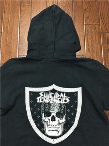 スーサイダルテンデンシーズ Ｓｕｉｃｉｄａｌ Ｔｅｎｄｅｎｃｉｅｓ バンダナ スカル スウェット パーカ 黒 ブラック Ｍ バンド フーディ