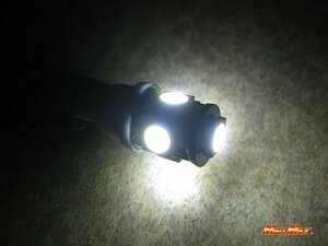 MADMAX LED T10 ウェッジ球 3chip SMD 5連 ホワイト2個SET 24V/電球 車用 バイク用 ポジション球 メーター球 高輝度【メール便送料200円】