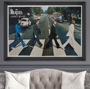  C1931 ビートルズ The Beatles クラシック キャンバスアートポスター 50×70cm イラスト インテリア 雑貨 海外製 枠なし 