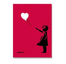 【最安保証】C782 BANKSY　バンクシー　落書き　キャンバスアートポスター ストリートアート ポップアート　50×70cm 海外製 枠なし　D_画像1