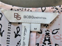 ■新品同様 上質美品【 BCBGeneration】ビーシービージェネレーション シフォン ブラウス 9号 M ピンク 送料185円 W1099_画像7