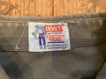 ビンテージ Levi's サドルマン ボタンダウン シャツ/50's 60's オリジナル レア オールド 501 505 ビッグE バイカー ガレージ フォークロア_画像3