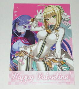 フェイト/エクストラ CCC Fate/EXTRA CCC バレンタイン イラストカード（ポストカード） ろび~な 純白のセイバー BB