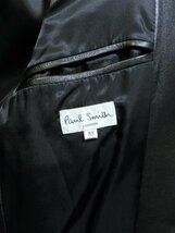 送料込 美品 ポールスミス 羊革 テーラードジャケット 黒 M メンズ ブラック PAUL SMITH ラムレザー_画像4