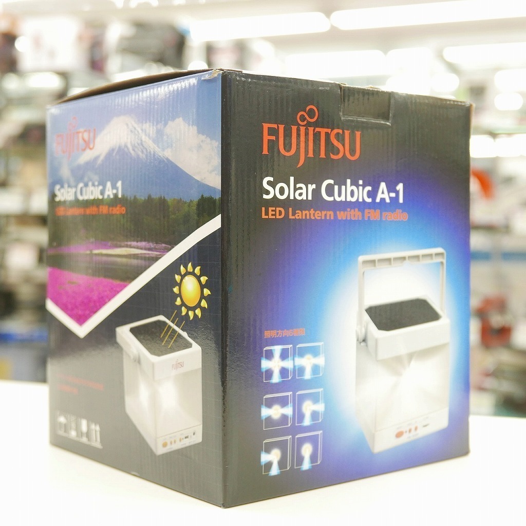 高級感 富士通 LEDソーラーランタン Solar Cubic A-1 BSCESSC0101