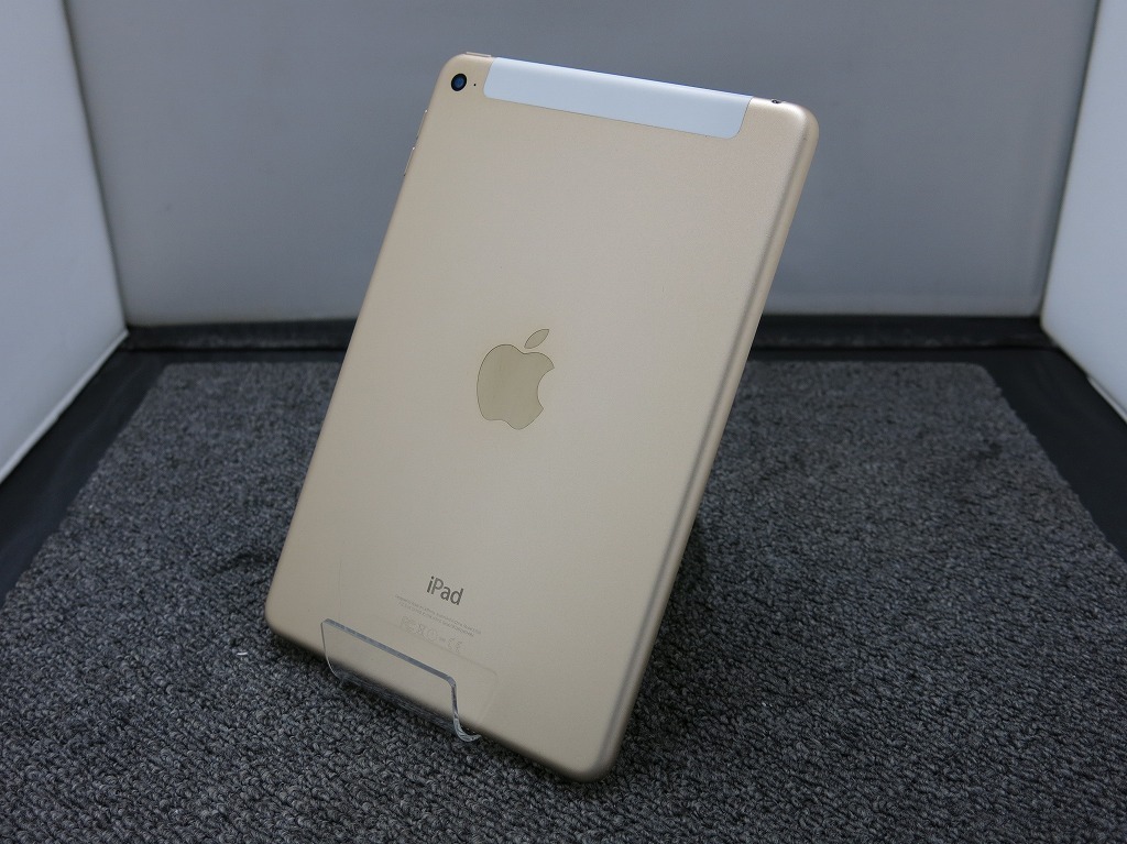 販売お値下 4 mini iPad Cellular ゴールド MK752J/A タブレット