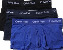 1円スタートラスト！Lサイズ3箱セットで！合計9枚カルバンクライン Calvin Klein ボクサーパンツ 3枚セット メンズ LOW RISE TRUNK 新品_画像4