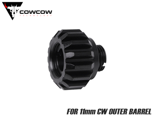 COW-UN-SA002B　COWCOW TECHNOLOGY A02 サイレンサーアダプター (11mm正ネジ→14mm逆ネジ♂) ブラック