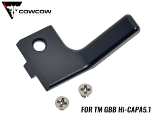 COW-HC-FR003B　COWCOW TECHNOLOGY アルミCNC RAW コッキングハンドル スタンダード C 左出し用 TM Hi-Capa BK