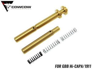 CCT-TMHC-006　COWCOW TECHNOLOGY RM1 ダンパーリコイルスプリングガイドシステム TiN ゴールド Hi-CAPA/1911