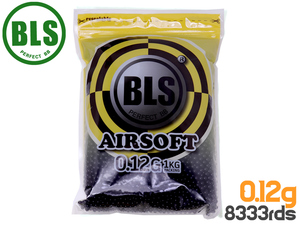 BLS-P-012B1KG　BLS Precision 精密プラスティックBB弾 0.12g 8333発(1kg)