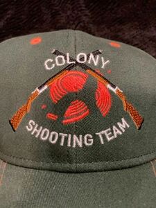 Colony Shooting Teamキャップ】クレー射撃 帽子 色グリーン 狩猟 射撃 シューティング ハンティング 猟友会 shooting tactical hunter