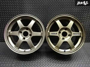 ●RAYS レイズ VR TE37 鍛造 FORGED 16インチ 7J +42 PCD 114.3 4H ホイール 2本 色違い DC2 '96 インテR コルトR 在庫有り 即納 棚L-2