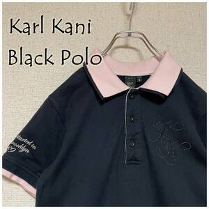 ★Karl Kani カールカナイ ポロシャツ ブラック Sサイズ ヒップホップ