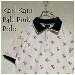 ★Karl Kani カールカナイ ポロシャツ ピンク Mサイズ ヒップホップ