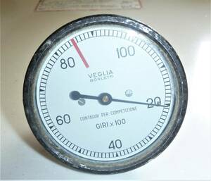 [ ultra rare valuable parts * Vintage . goods ]ve rear white tachometer line entering Italy made 