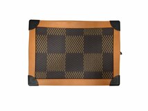 LOUIS VUITTON ルイヴィトン ダミエ ジャイアント ソフトトランク N40381 ショルダーバッグ LVスクエアードコレクション NIGO ブラウン/027_画像2