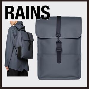 PayPayフリマ|新品 未使用 RAINS 定番防水リュックサック 縦長 ネイビー