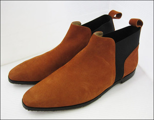 Bana8◆状態良◆WASHINGTON 銀座 ワシントン スエード 革皮 ブーツ 23.5cm 靴