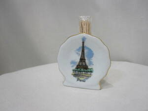 Toure Eiffel Paris France フランス エッフェル塔 陶器 爪楊枝立て 新品未使用品　フランス購入品