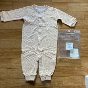  Muji Ryohin *2way all * organic cotton * baby dress * coverall * unused *80