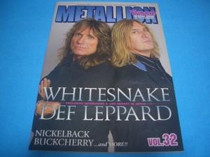 ★WHITESNAKE★DEF LEPPARD【METALLION 32】DOUG ALDRICH / ジョー・エリオット / レブビーチ / ポールギルバート / 80's / デフ・レパード