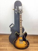 001 9 Gibson ギブソン セミアコースティックギター セミアコ エレキギター ES-335TDモデル 弦楽器 ヴィンテージ ハードケース付き_画像1