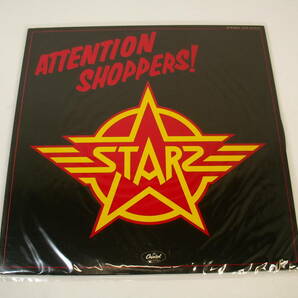 スターズ/黒い稲妻 STARZ/ATTENTION SHOPPERS!/1978 LP 国内盤 歌詞カード付の画像1