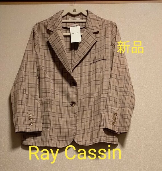 [お値下げ]Ray Cassin チェック　長袖ジャケット 新品タグ付き
