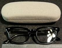 美品7枚蝶番70sビンテージBARRYMARTIN JAPAN黒セルフレーム眼鏡ウェリントン型バイカーシェード7枚丁番70年代デッドストック伊達サングラス_画像2