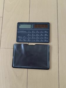 * storage goods *CITIZEN solar calculator W11 * present condition goods 