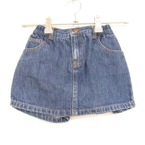 ベビーギャップ デニム ショートパンツ ウエストゴム 半ズボン 女の子用 12-18mos 80サイズ ライトブルー ベビー 子供服 babyGAP