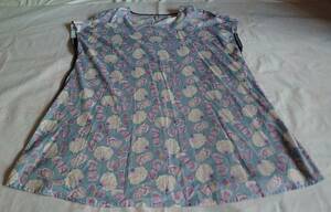  unused AL*DI*LAa Rudy la made in Japan lady's French sleeve tunic?/ One-piece? thin? dress length 88 width of a garment 65 large easy F4 4L close 