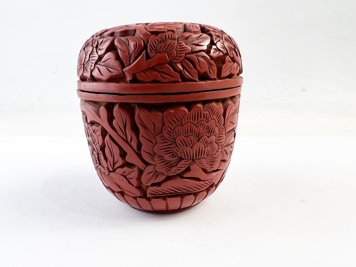 木彫堆朱棗 越後村上 三野原晃一作 茶道具 | www.pamainfissi.com