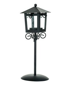  candle holder foreign. retro street light manner ( black )