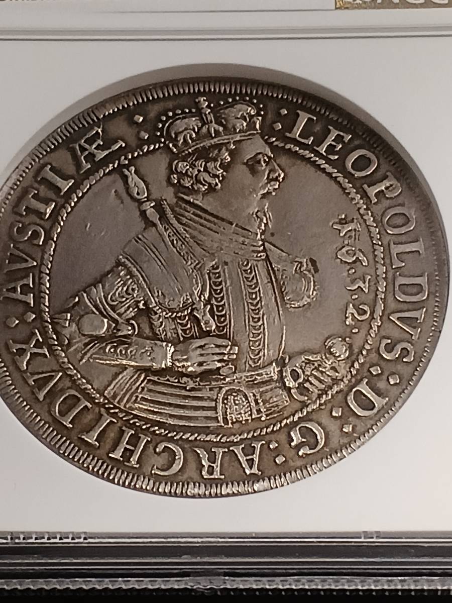 幅広type 1677年 神聖ローマ帝国 ザルツブルク ターラー銀貨 | www