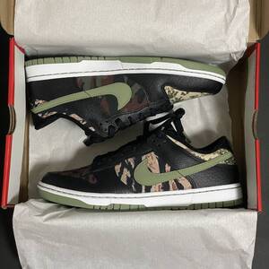 US9.5 27.5cm NIKE DUNK LOW SE BLACK MULTI CAMO DH0957-001 ナイキ ダンク ロー ブラック マルチ カモ