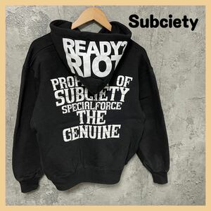 Subciety サブサエティ スウェットパーカー ジップアップ トレーナー ストリート ONE OK ROCK スケーター ロック メンズ サイズM 玉FL1484