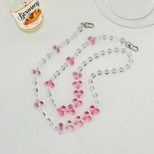  conditions attaching half-price pink Heart neck strap long mobile diagonal ..125.