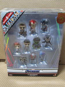 ホットトイズ COSBABY(XS)BOBBLE-HEAD COLLECTIBLE SET アベンジャーズ エンドゲーム TEAM SUIT (未開封）